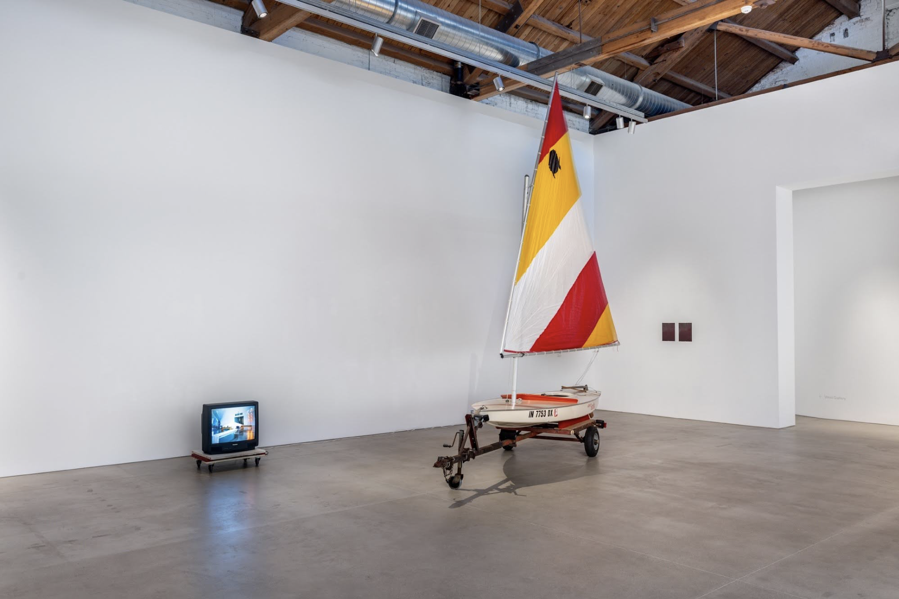 Left to right: Devin T. Mays, “Test” (2026), Alex Chitty, “Blip” (2026), Miao Wang, “October 25th, 2025” (2025) /Photo: Richard Gray Gallery.
